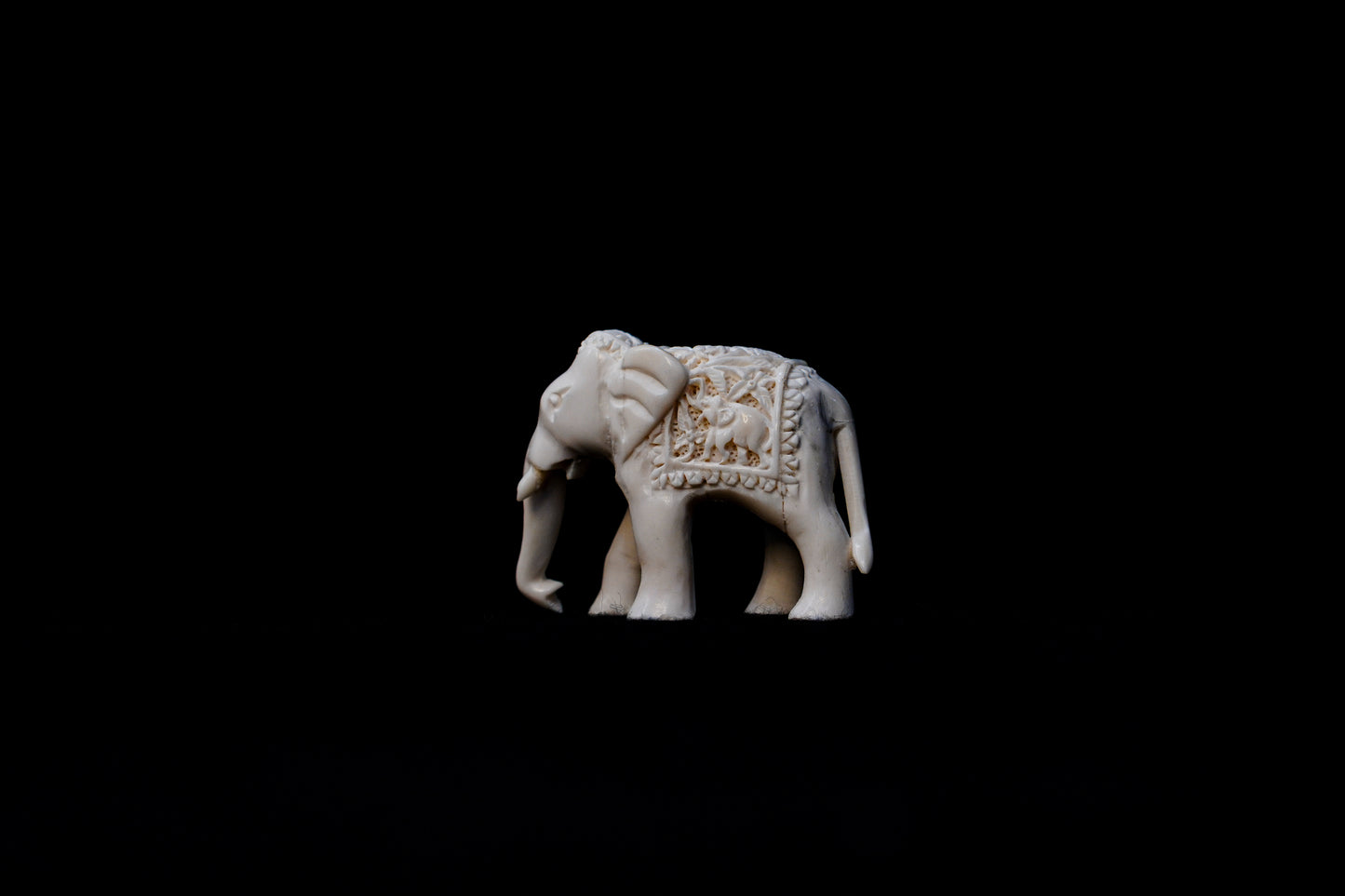 Guardian of the Savannah: Buffalo Bone Elephant Sculpture | OnlyViking