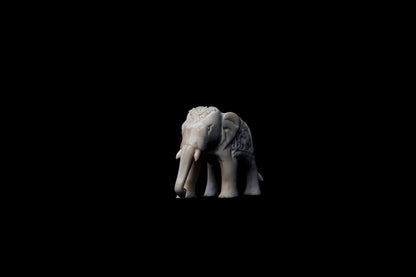 Guardian of the Savannah: Buffalo Bone Elephant Sculpture | OnlyViking