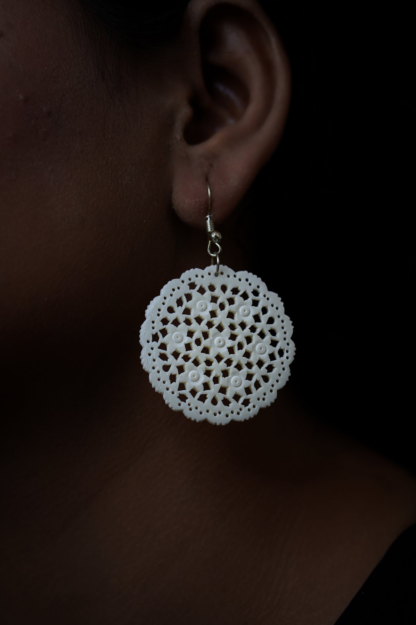 Cultural Reverie: Exquisite Handmade Bone Earrings