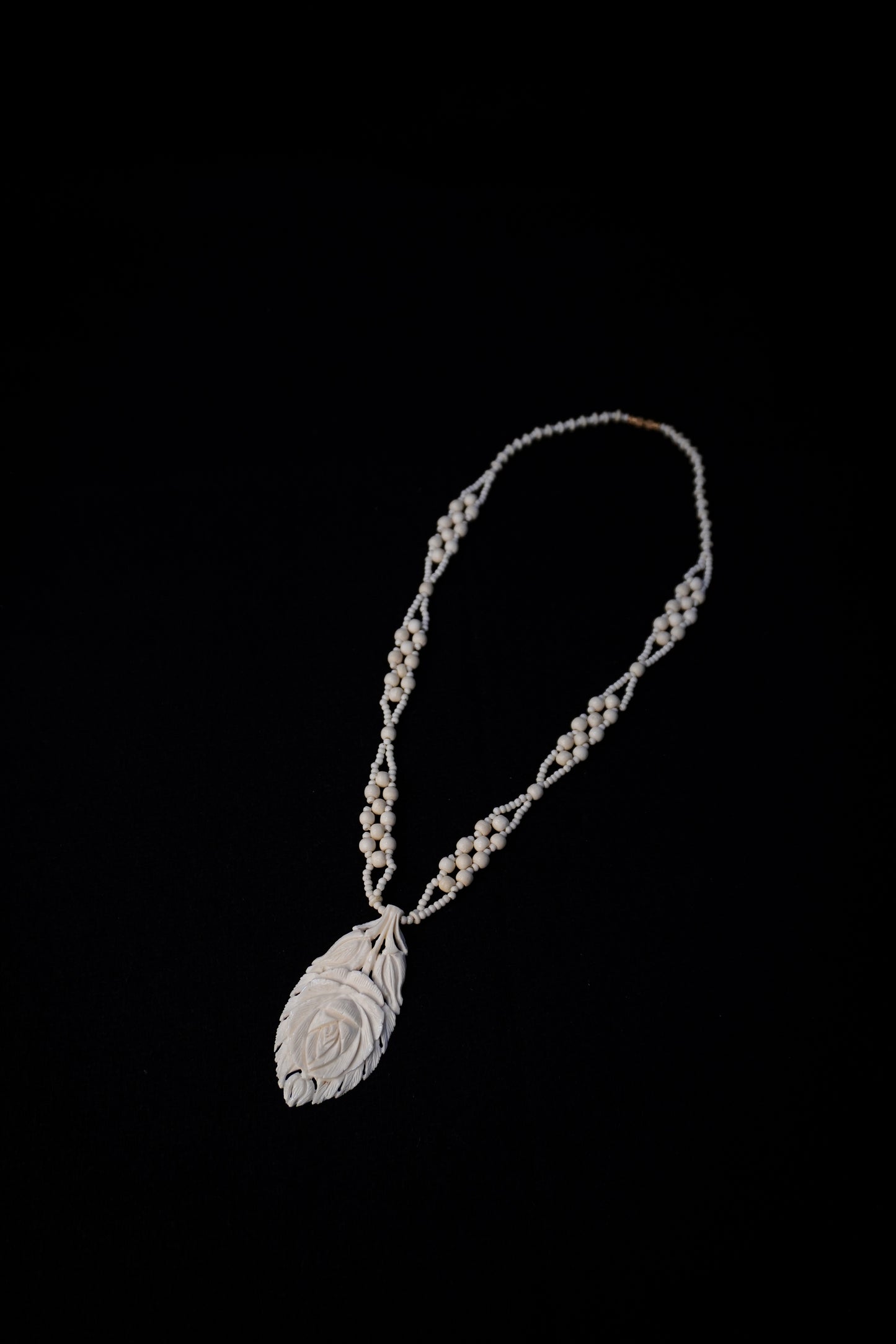 Bone Blossom: Delicately Crafted Necklace