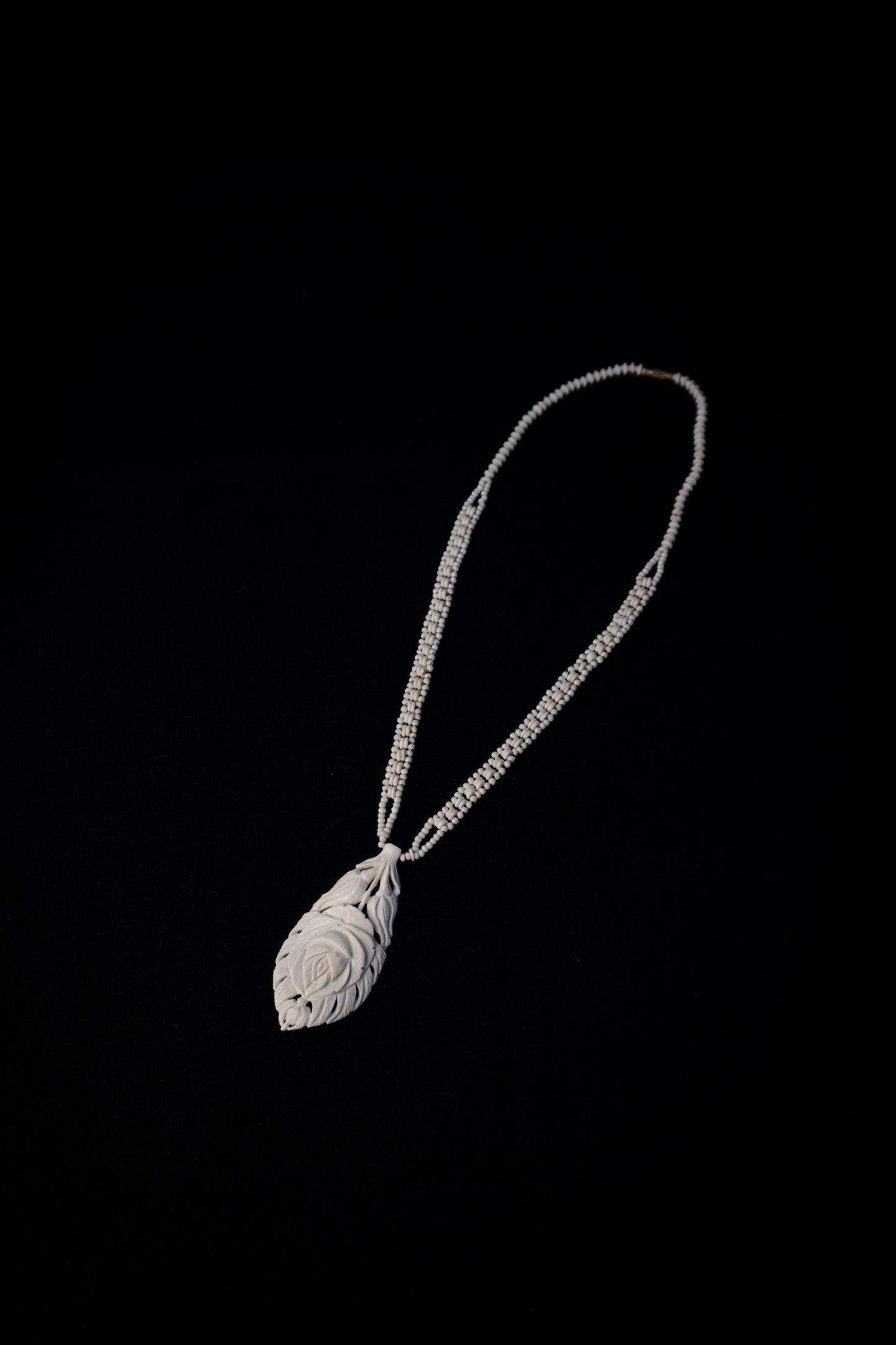 Ethereal Ivory: Handcrafted Bone Necklace