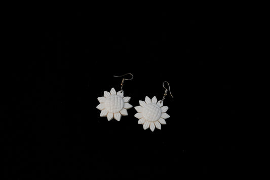 Celestial Charms: Artisanal Bone Carving Earrings