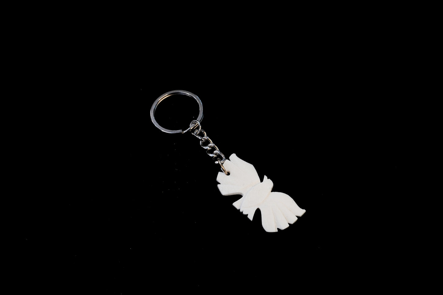 Artisan Crafted Elegance: Handmade Bone Carver Keychain