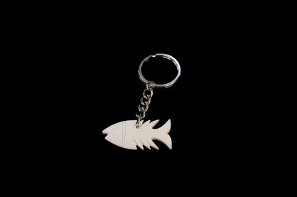 Artisan Crafted Elegance: Handmade Bone Carver Keychain