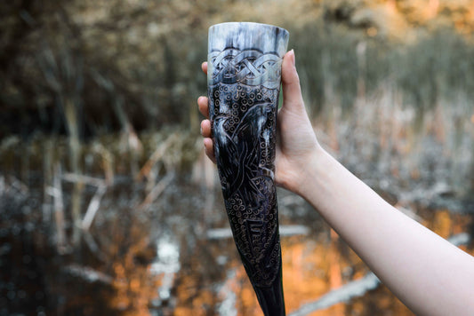 Viking Drinking Horn Authentic Viking Wedding Gift | Groomsmen's Bridesmaid Gift