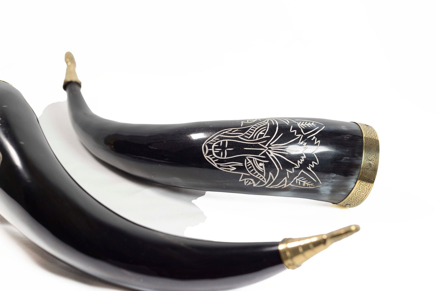 Viking Drinking Horn with Norse Symbol | OnlyViking