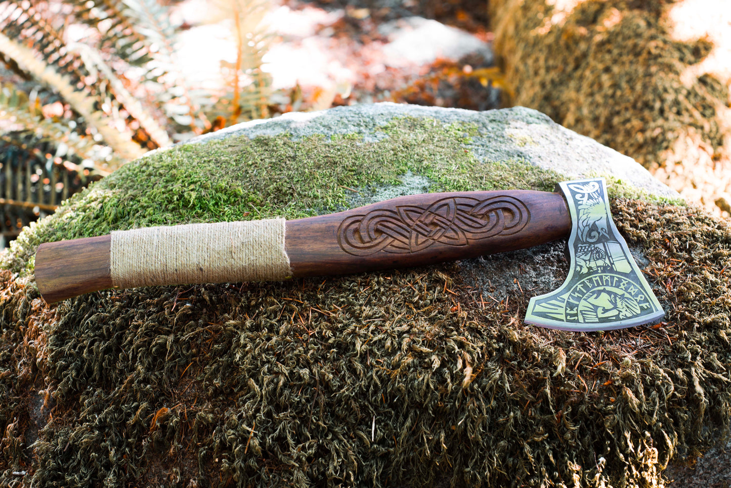 Dark Cedar Rope Axe (B)| Only Viking