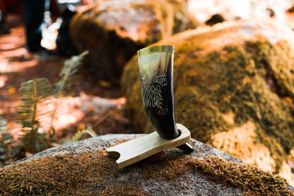 Viking Drinking Horn with Norse Symbol | OnlyViking