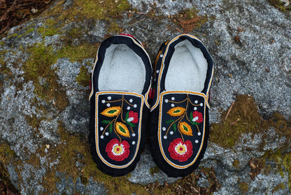 Moccasins Handmade beaded moccasins with Intricate bead-work | Genuine Leather