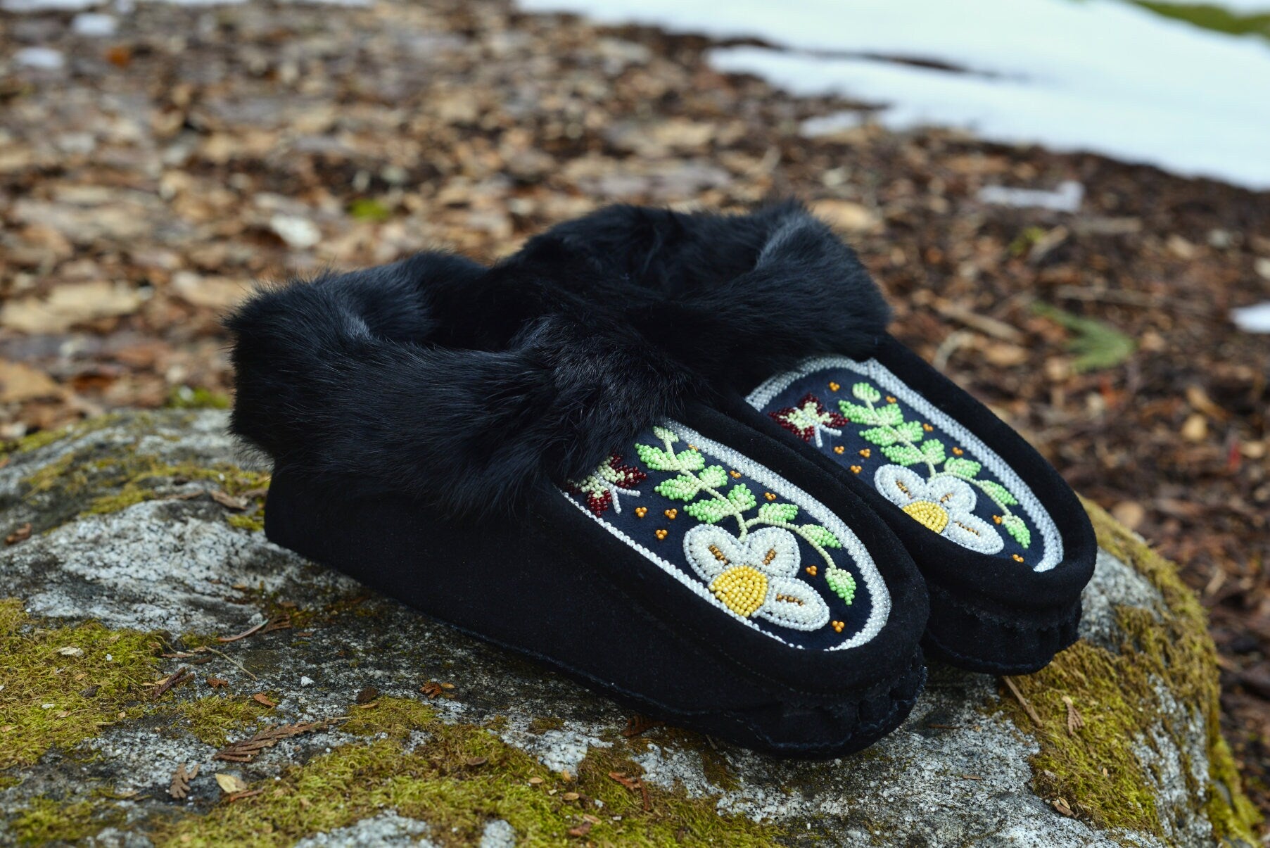 Handmade sales beaded moccasins